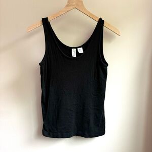 Basic Black Ribbed Tank